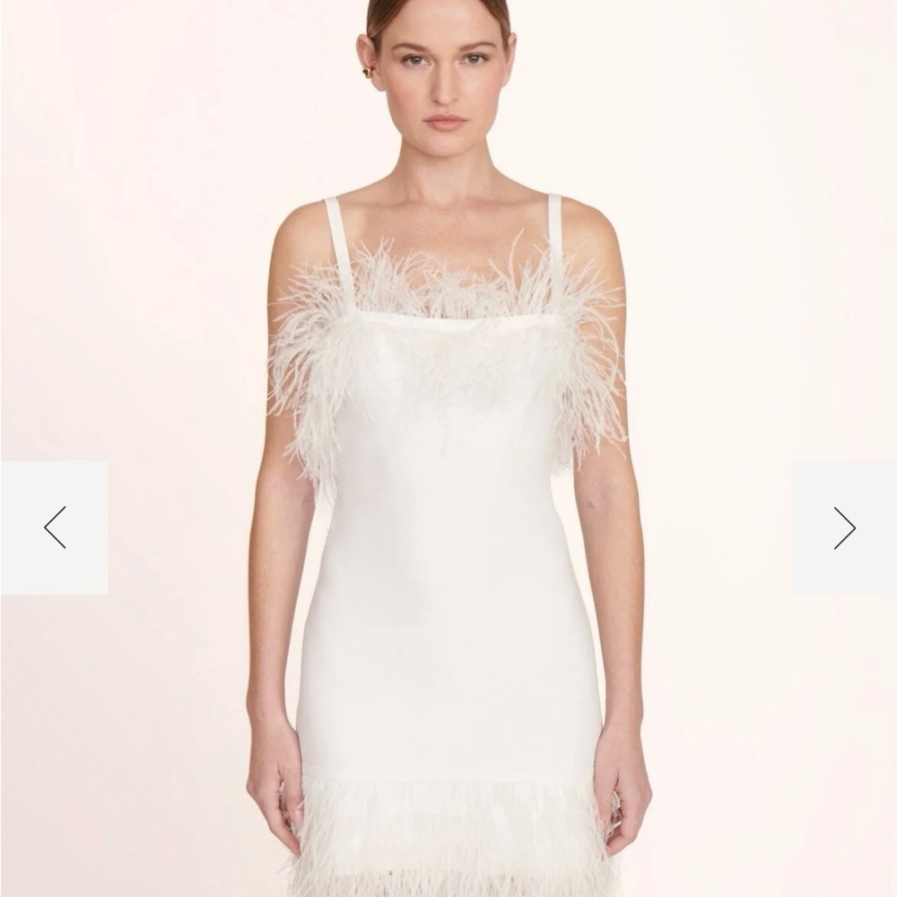 NWT Staud Etta Dress White